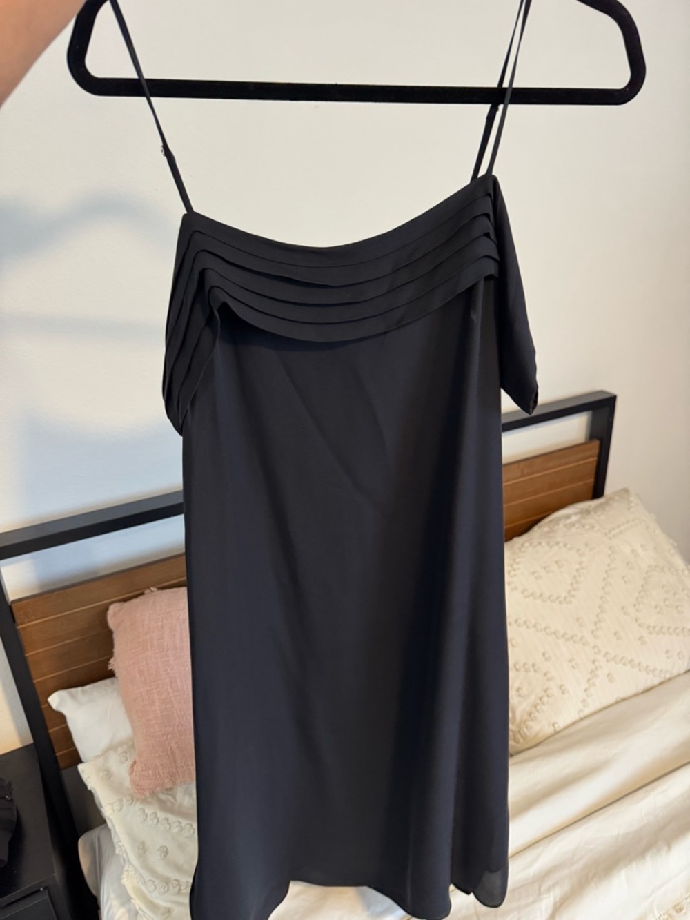 Black Alexander Wang off the shoulder dress